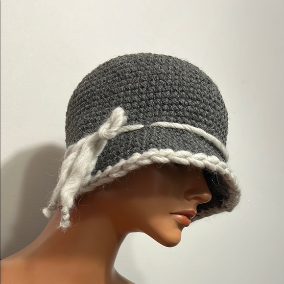 Gray and White Knit Hat main image 14